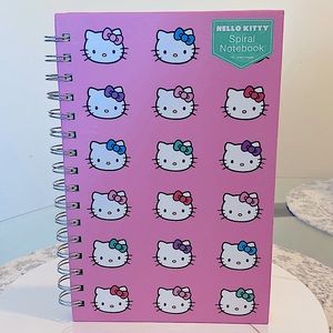 Hello Kitty - Hard Cover Spiral Notebook
